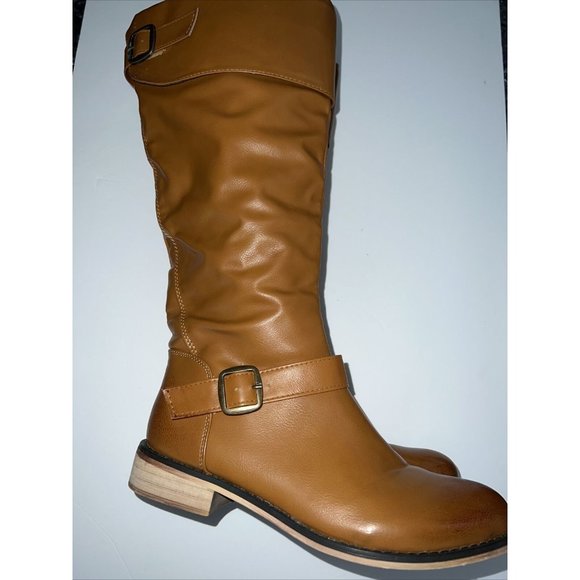 Bucco Capensis Fashion Riding Boots, Tan Brown Womens Size 9 EUC Holiday Ready - Picture 1 of 12